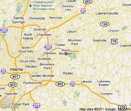 Stone Mountain Ga Zip Code Map Map