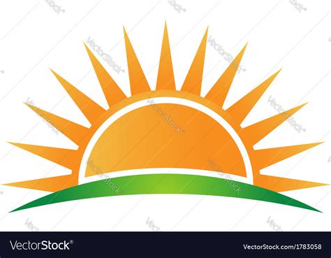 Sun Shine Logo Royalty Free Vector Image Vectorstock