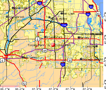 Tinley Park Zip Code Map Wisconsin Us Map