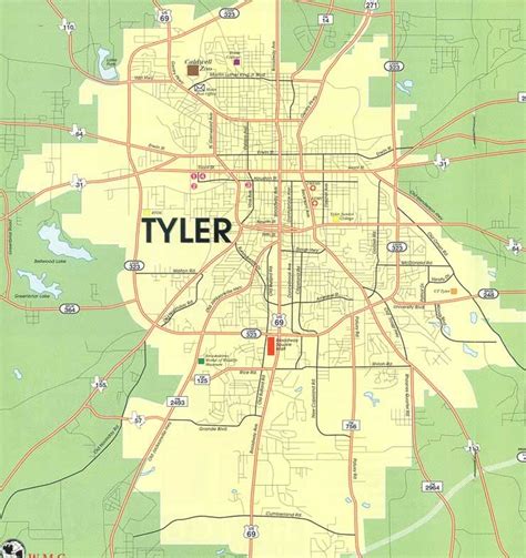 Tyler Zip Code Map