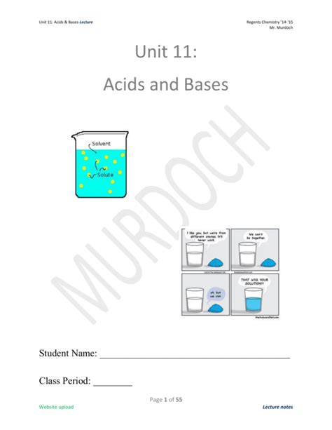 Unit 11 Acids Amp Bases Ms Frei Amp 39 S Chemistry Class