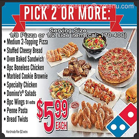 Updated Domino S Menu Prices New Coupons 2024