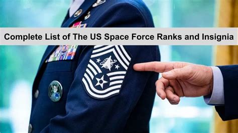 Us Space Force Ranks Insignia Check Complete List In Order