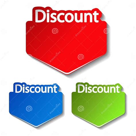 Vector Discount Labels Stock Photo Image 17202480