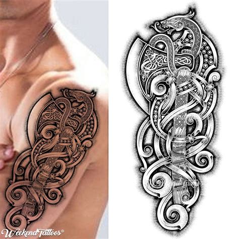 Viking Tribal Tattoos Viking Tattoos For Men Celtic Sleeve Tattoos Tattoo Tribal Celtic