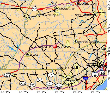 West Grove Pennsylvania Pa 19390 Profile Population Maps Real