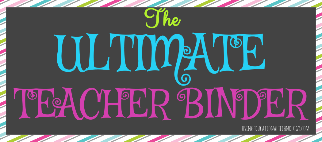 You Can Amp 39 T Believe This Ultimate Teacher Binder Is For Free Print Your Lesson Plan And Classroom